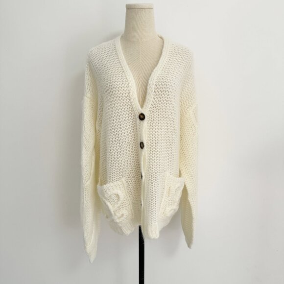 NWOT !Loewe Anagram mohair-blend cardigan - Picture 5 of 13